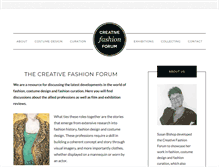 Tablet Screenshot of creativefashionforum.com